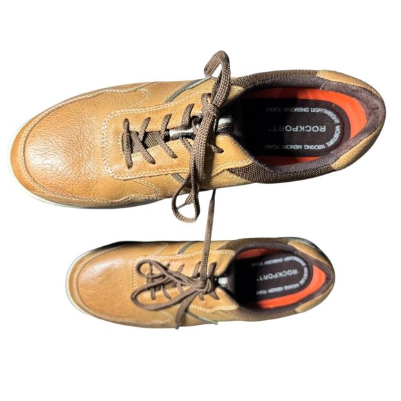 Rockport Men's 9.5M Randle Tan Leather Casual Shoes NWB‎ - Picture 5 of 13